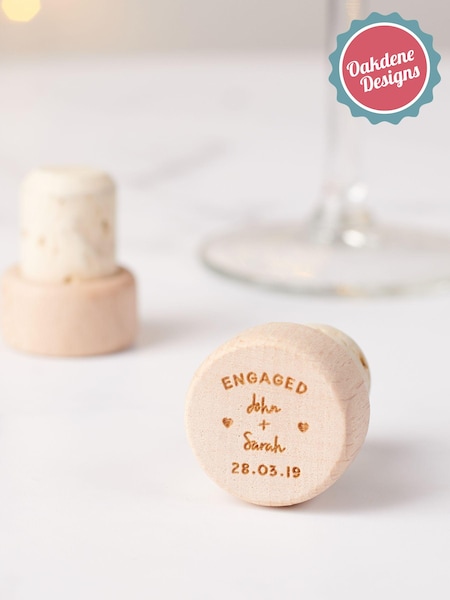 Personalised Engagement Bottle Stopper by Oakdene (AK0104) | £12