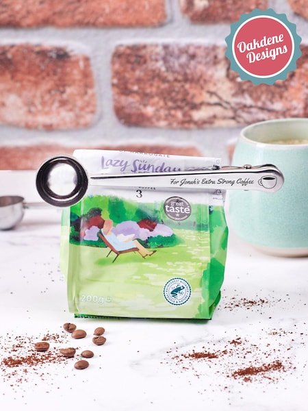 Personalised Coffee Scoop And Clip by Oakdene (AK0109) | £16