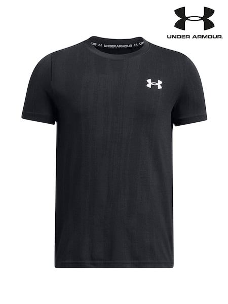 Under Armour Black Vanish Seamless Short Sleeve T-Shirt (AK0183) | £31