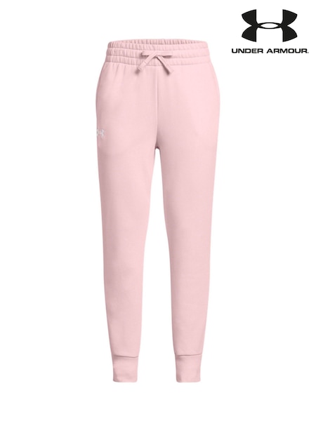 Under Armour Pink Rival Fleece Crop Joggers (AK0189) | £40