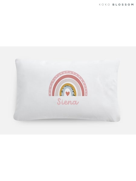 Personalised Rainbow 100% Cotton Pillowcase by Koko Blossom (AK0411) | £30