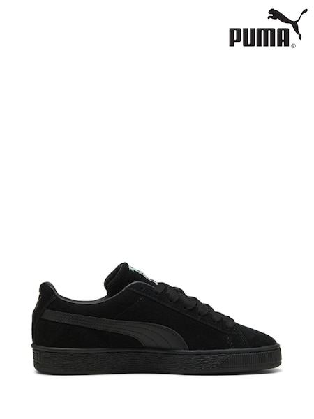 Puma Dark Black Youth Boys Suede Classic Sneakers Trainers (AK0468) | £55