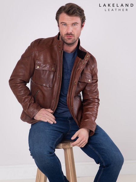 Lakeland Leather Brown Burnmoor Jacket (AK0887) | £299
