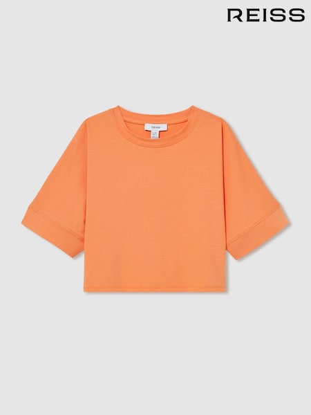Reiss Orange Lois 13-14 yrs Cotton Oversized Short-Sleeve T-Shirt (AK0899) | £13