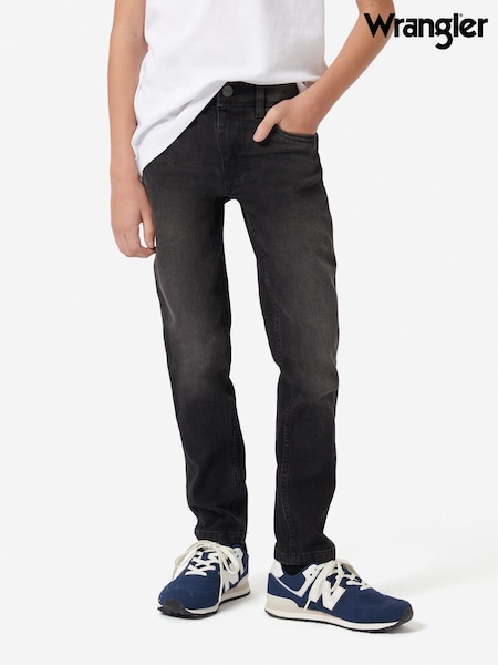 Wrangler Black Boys Slim Fit Texas Jeans (AK1084) | £35 - £42