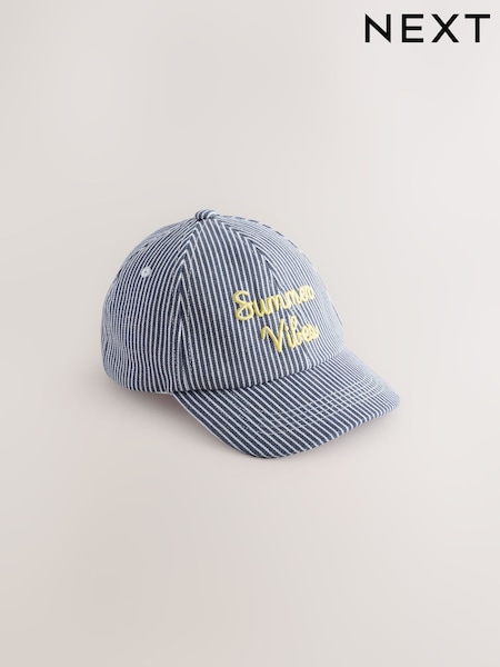Blue Slogan Baseball Cap (1-16yrs) (AK1468) | £7 - £11