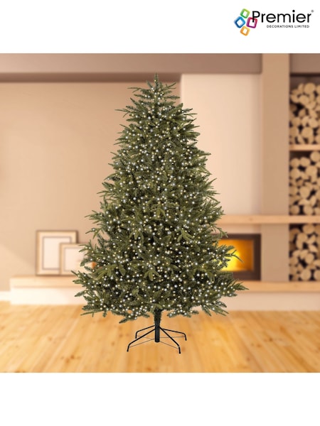 Premier Decorations Ltd White Warm 1000 LED Tree Brights 25m Christmas Lights with Timer (AK1572) | £30