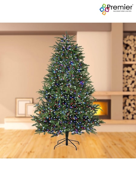 Premier Decorations Ltd Red/Blue 1000 LED Tree Brights 25m Christmas Lights with Timer (AK1574) | £30