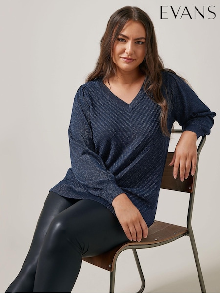 Evans V-Neck Chevron Jumper (AK1924) | £36