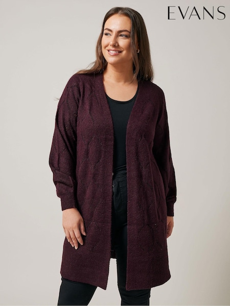 Evans Pointelle Cardigan (AK1946) | £42