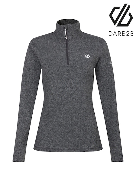 Dare 2b Womens Grey Lowline II Lightweight Core Stretch Midlayer Jumper (AK2307) | £28