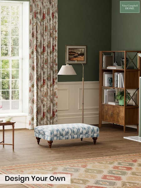 Ezra Ikat/Soft Indigo Blue - Milner By Nina Campbell