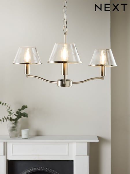 Brushed Chrome Stroud 3 Light Flush Fitting (AK2378) | £95