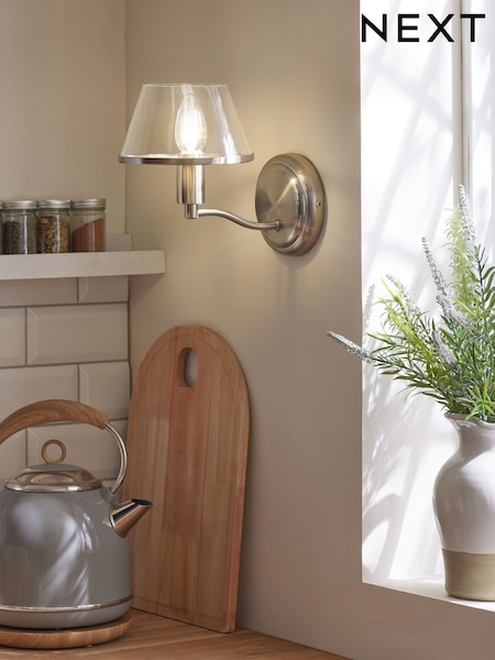 Brushed Chrome Stroud Wall Light (AK2379) | £32