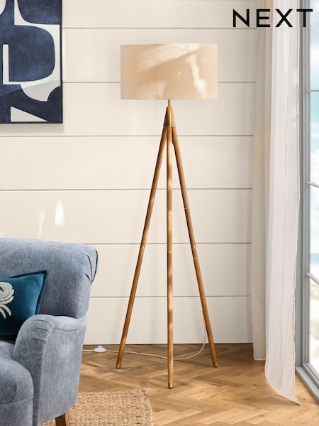 Natural Clifton Tripod Floor Lamp (AK2382) | £150