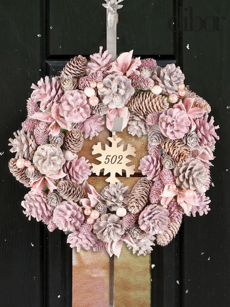 Personalised Christmas Wreath by Dibor (AK2395) | £28