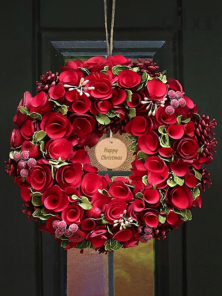 Personalised Christmas Wreath by Dibor (AK2398) | £38