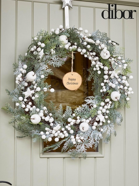 Personalised Christmas Wreath by Dibor (AK2434) | £52