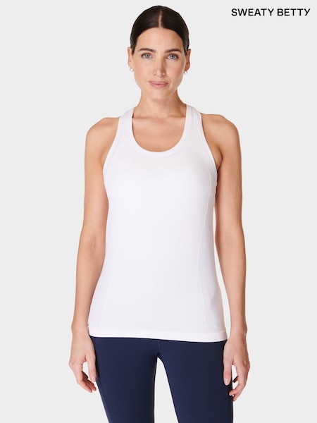 Sweaty Betty White Athlete Seamless Workout Tank Top (AK2512) | £40