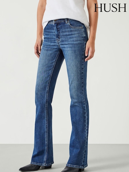 Hush Blue Eliana Mid Rise Bootcut Jeans (AK2537) | £90