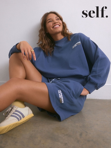 self. Blue Lightweight Sweatshirt (AK2552) | £28