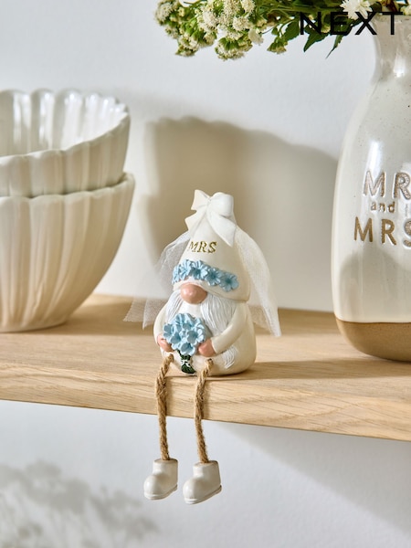 Cream Gonk Wedding MRS Ornament (AK2560) | £8