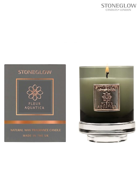 Stoneglow Fleur Aquatica Metallique Scented Candle (AK2648) | £40