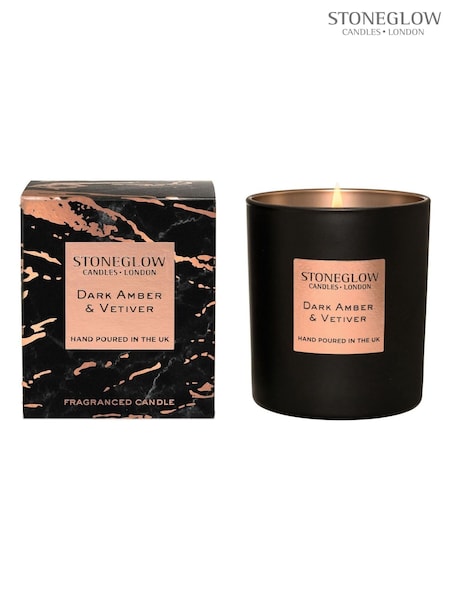 Stoneglow Dark Amber & Vetivert Luna Scented Candle (AK2790) | £27