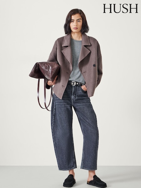 Hush Brown Verity Double Faced Chocolate Jacket (AK2978) | £200