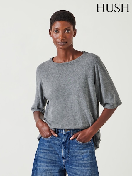 Hush Grey Reece Relaxed T-Shirt (AK2985) | £32