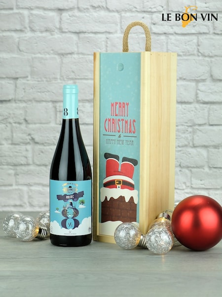LeBonVin Merry Christmas Spanish Malbec Boxed Gift (AK3095) | £34