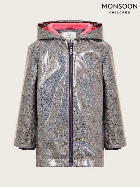 Monsoon Blue Shimmer Rain Coat (AK3197) | £38 - £44