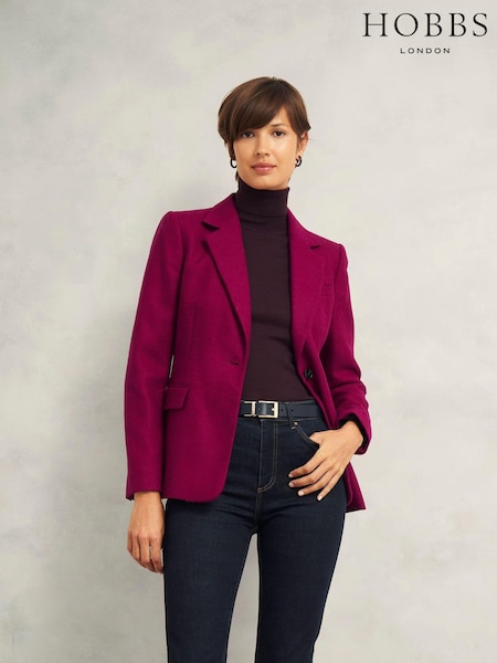 Hobbs Pink Petite Hackness Jacket (AK3600) | £189