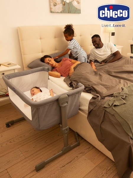 Chicco Stone Next2Me Essential Dune Relux Bedside Crib (AK3621) | £139