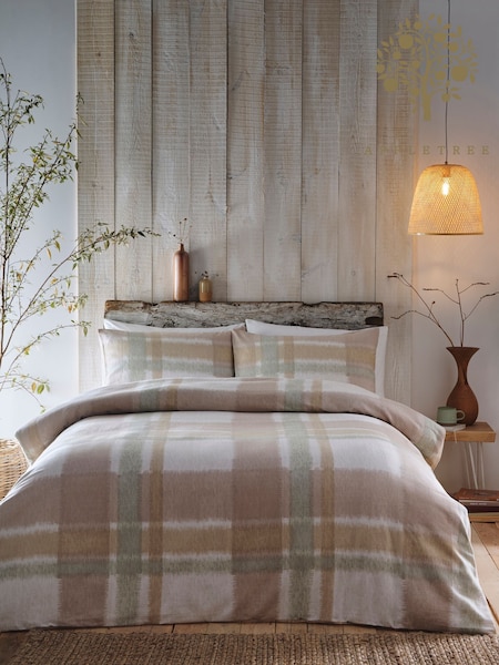 Appletree Natural Morritz Plush Faux Fur 100% Cotton Throw (AK3654) | £30 - £60