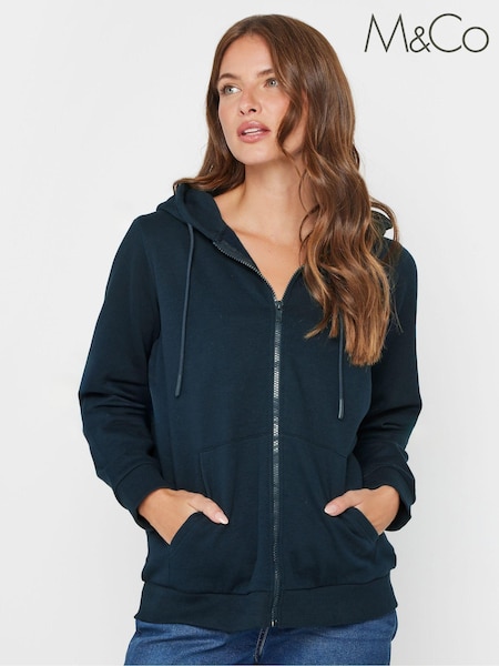 M&Co Blue Zip Hoodies (AK3730) | £28