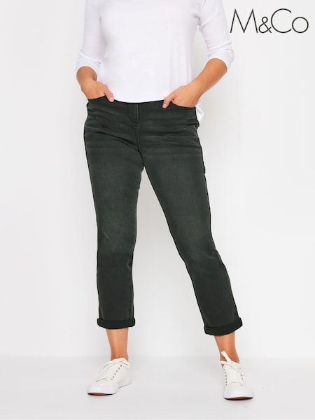 M&Co Black Washed Boyfriend Jeans (AK3903) | £34