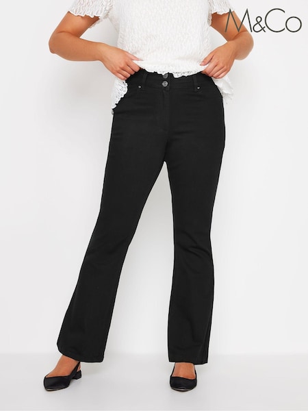 M&Co Black Lift And Shape Flared Jeans (AK3909) | £34 - £43