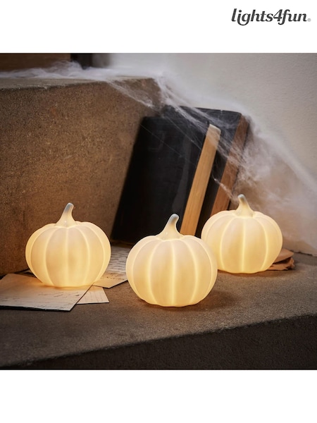 Lights4fun TruGlow® Bronze Ombre LED Pillar Candle Trio (AK4541) | £35