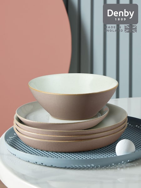 Denby 12 Piece Pink Impression Tableware Dinner Set (AK4687) | £136