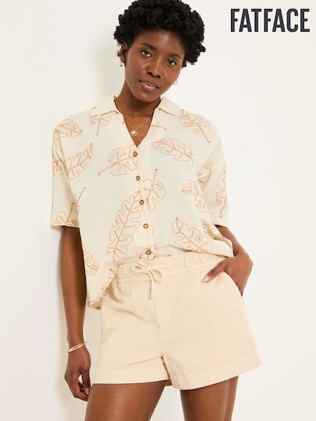 FatFace Ashby Natural Drawstring Shorts (AK4775) | £35