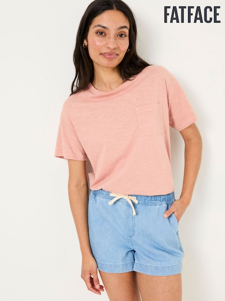 FatFace Ashby Light Vintage Blue Drawstring Shorts (AK4803) | £35