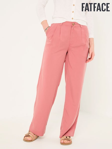 FatFace Penny Rose Pink Wide Leg Trousers (AK4818) | £59