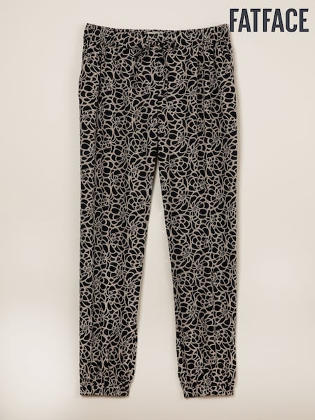 FatFace Lyme Black Shibori Cuffed Joggers (AK4822) | £42
