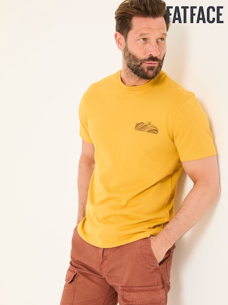 FatFace Gold Hiking Hills Tshirt (AK4880) | £28