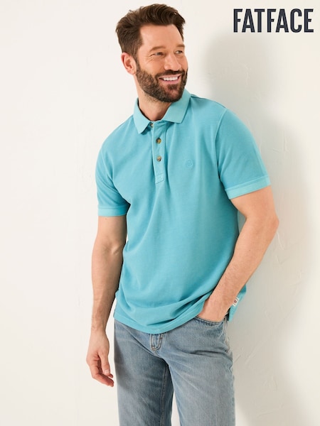 FatFace Bright Blue Pique Polo (AK4905) | £29.50