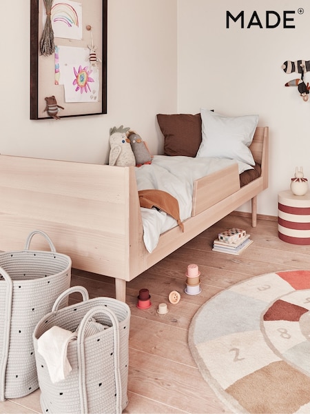 OYOY Living Set of 2 Clay Dot Cotton Rope Baskets (AK5076) | £60