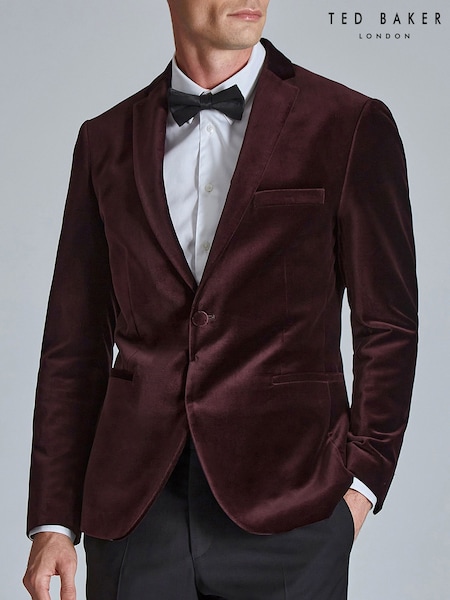 Ted Baker Red Velvet Jacket (AK5145) | £349