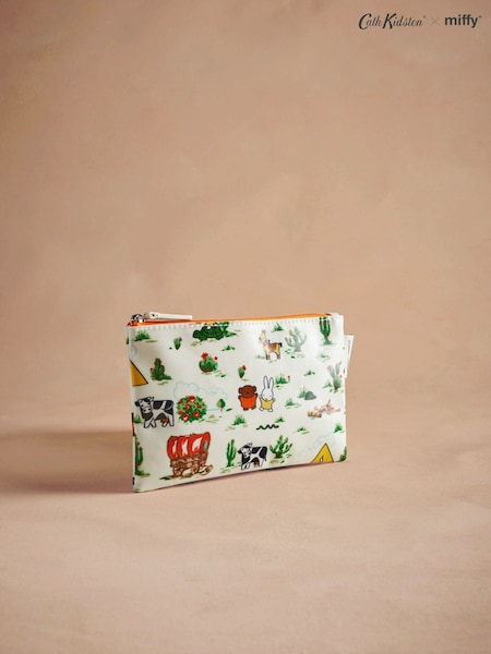 Cath Kidston Ecru 100% Cotton Miffy Rodeo Zip Purse Bag (AK5159) | £12
