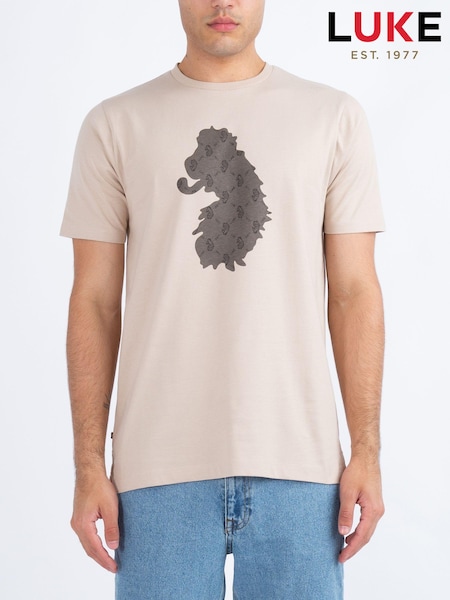 Luke 1977 Infilapenny Nectarine 100% Cotton T-Shirt (AK5179) | £35